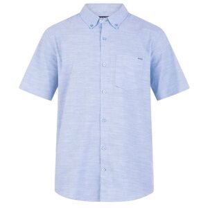 NWT Hurley One and Only Stretch Light Blue Casual Button Down Shirt Size Large